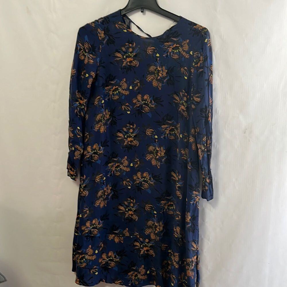 ZARA TRAFALUC FLORAL‎ LONG SLEEVE DRESS SIZE M